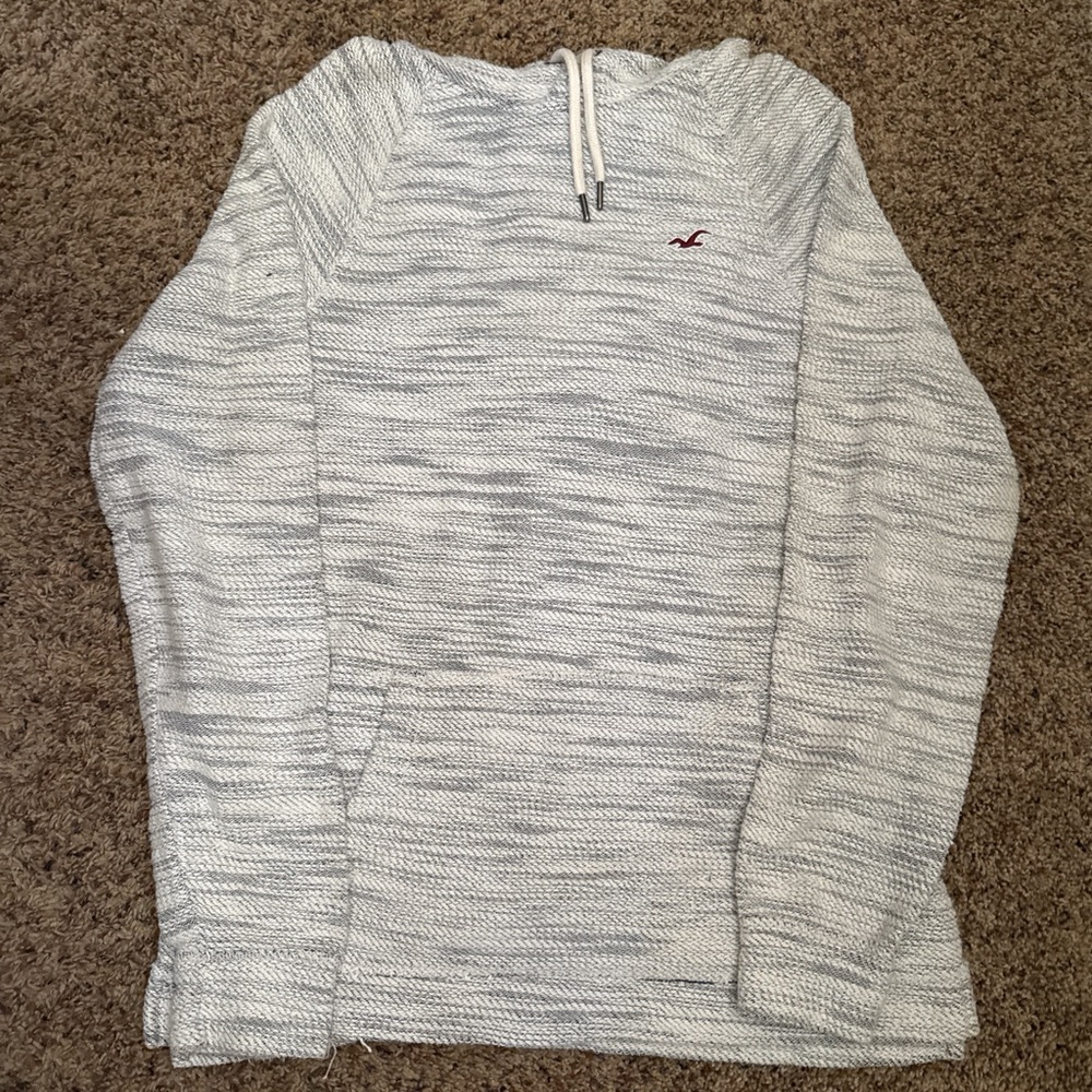Hollister Gray Knit Hoodie